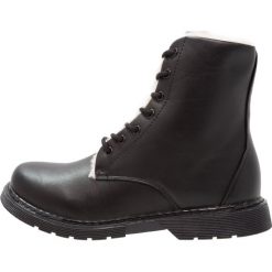 Even&Odd Botki sznurowane black. Czarne buty zimowe damskie Even&Odd, z materiału, na sznurówki. W wyprzedaży za 149,40 zł.