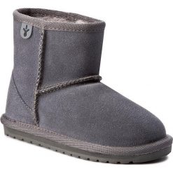 Buty EMU AUSTRALIA - Wallaby Mini K10103 Charcoal/Anthracite. Szare kozaki dziewczęce EMU Australia, z wełny. Za 259,00 zł.