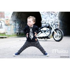 Chinosy chłopięce: Spodnie Baggy Black