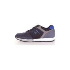Buty Hogan HXM3210Y860JBV. Niebieskie trampki męskie Hogan, bez wzorów, bez zapięcia. Za 893,86 zł.