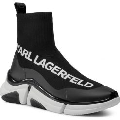 Sneakersy KARL LAGERFELD - KL51741 Black Knit Textile w/White. Czarne sneakersy męskie KARL LAGERFELD, bez zapięcia. Za 939,00 zł.