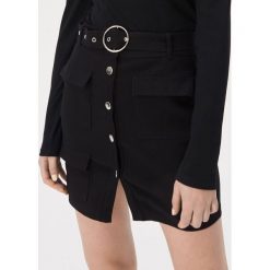 Spódnica mini z kieszeniami - Czarny. Czarne spódniczki damskie Sinsay, s, bez wzorów, mini. Za 49,99 zł.