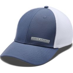 Under Armour Train Spacer Czapka z daszkiem Niebieski Biały. Niebieskie czapki męskie Under Armour, bez wzorów, z elastanu. Za 119,95 zł.
