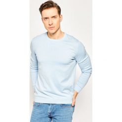Sweter JOOP! 17 JK-14Lux 30021276. Niebieskie swetry męskie JOOP!, m, bez wzorów, z jedwabiu, klasyczne, z klasycznym kołnierzykiem, bez kaptura. W wyprzedaży za 379,00 zł.