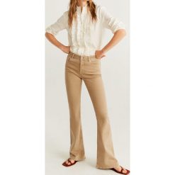 Mango - Jeansy Flare. Niebieskie jeansy damskie Mango, z podwyższonym stanem. W wyprzedaży za 69,90 zł.