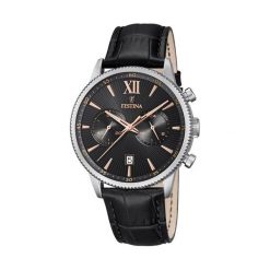 Festina F16893-C - Zostań stałym klientem i kupuj jeszcze taniej. Czarne zegarki męskie marki Festina. Za 629,00 zł.