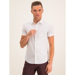 Koszula Emporio Armani 8N1C10 1N06Z 0100. Białe koszule męskie Emporio Armani, m, bez wzorów, z elastanu, casualowe, bez kołnierzyka, bez rękawów. W wyprzedaży za 349,00 zł.