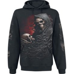 Bluzy męskie: Spiral Death Robe Bluza z kapturem czarny