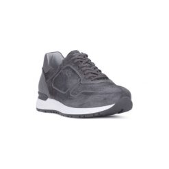 Buty Nero Giardini NERO GIARDINI OSIMO JEANS. Niebieskie trampki męskie Nero Giardini, bez wzorów, z jeansu, bez zapięcia. Za 431,05 zł.