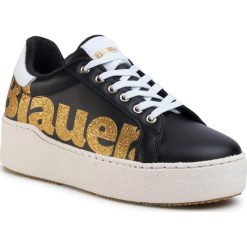 Sneakersy BLAUER - S0MADELINE03/LEG Black. Czarne półbuty damskie Blauer, bez wzorów, ze skóry ekologicznej, bez obcasa, na obcasie, bez zapięcia. W wyprzedaży za 339,00 zł.