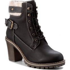Botki CLARA BARSON - WS959-3 Granatowy. Niebieskie botki damskie na zamek Clara Barson, z materiału. Za 139,99 zł.