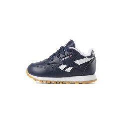 Buty Dziecko Reebok Classic Classic Leather. Niebieskie trampki dziewczęce Reebok Classic, bez wzorów, bez zapięcia. Za 169,00 zł.