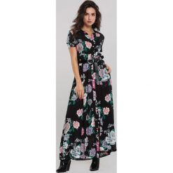 Czarna Sukienka Cakewalk. Czarne sukienki damskie Renee, na co dzień, s, bez wzorów, eleganckie, z koszulowym kołnierzykiem, bez rękawów, maxi, koszulowe. Za 109,99 zł.