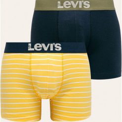 Levi's - Bokserki (2 pack). Żółte bokserki męskie Levi's®, bez wzorów, z elastanu. Za 99,90 zł.