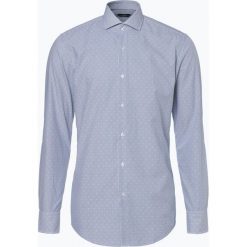 BOSS - Koszula męska – Jason, niebieski. Niebieskie koszule męskie na spinki Boss, m, w paski. Za 399,95 zł.