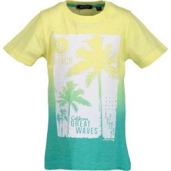 Blue Seven - T-shirt dziecięcy 92-128 cm. Niebieskie t-shirty chłopięce marki Blue Seven, z nadrukiem, z bawełny, z okrągłym kołnierzem. W wyprzedaży za 39,90 zł.