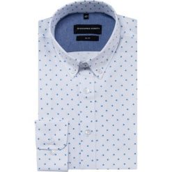 Koszula SIMONE slim KDWS000379. Niebieskie koszule męskie Giacomo Conti, m, bez wzorów, button down, z długim rękawem. Za 169,00 zł.