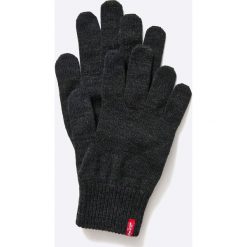 Levi's - Rękawiczki. Szare rękawiczki męskie Levi's®, bez wzorów, z bawełny. Za 89,90 zł.