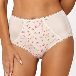 Figi klasyczne Lilly wysokie. Brązowe majtki damskie Avalingerie, z bawełny. Za 40,99 zł.