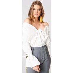 Koszule wiązane damskie: Boohoo Koszula z wiązanym rękawem – White
