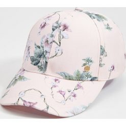 Czapka z daszkiem w kwiaty - Wielobarwny. Czapki damskie Mohito, w kwiaty. Za 39,99 zł.