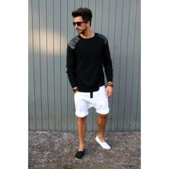 Button drill short pants krótkie spodenki czarne. Czarne spodenki i szorty męskie marki Pakamera, z bawełny. Za 379,00 zł.