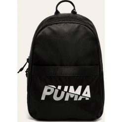 Puma - Plecak. Czarne plecaki damskie Puma, z nadrukiem, z poliesteru. Za 119,90 zł.