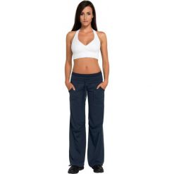 Spodnie dresowe damskie: Gwinner LOOSE SPORT PANTS Nair czarny XL