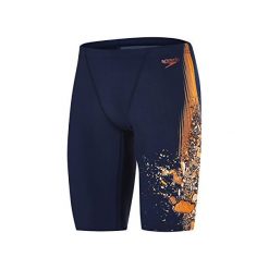 Kąpielówki męskie: Speedo Kąpielówki męskie PLMT V JAM AM NAVY/ORANGE r. 85 (809735C126)