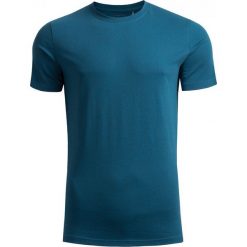 T-shirt męski TSM601 - niebieski melanż - Outhorn. Niebieskie koszulki męskie Outhorn, m, bez wzorów, bez kołnierzyka, bez rękawów. W wyprzedaży za 29,99 zł.