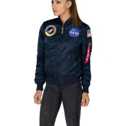 Kurtka Bomberka Alpha Industries MA-1 VF NASA 168007-07 - niebieski. Niebieskie kurtki damskie Alpha Industries, m, bez wzorów, bez kaptura. Za 586,99 zł.