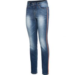 Dżinsy bonprix niebieski "stone" - miedziany metaliczny. Niebieskie jeansy damskie bonprix. Za 109,99 zł.