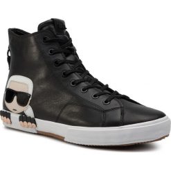 Sneakersy KARL LAGERFELD - KL50050 Black Lthr. Czarne sneakersy męskie KARL LAGERFELD, bez zapięcia. Za 829,00 zł.