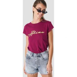 T-shirty damskie: NA-KD T-shirt Offline - Purple