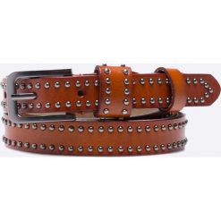 Answear - Pasek Wild Nature. Pomarańczowe paski damskie marki ANSWEAR, w paski, ze skóry ekologicznej. W wyprzedaży za 54,90 zł.