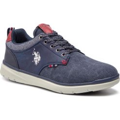 Sneakersy U.S. POLO ASSN. - Verter1 YGOR4082W8/CY2 Dkbl. Niebieskie sneakersy męskie U.S. Polo Assn., na co dzień, bez wzorów, ze skóry ekologicznej, bez zapięcia. W wyprzedaży za 209,00 zł.