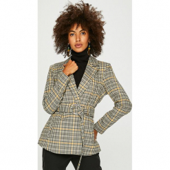Vero Moda - Żakiet. Brązowe żakiety damskie Vero Moda, xs, w paski, z elastanu. W wyprzedaży za 169,90 zł.