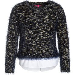 Derhy ILINKA PULL POILU Sweter marine. Niebieskie swetry chłopięce marki Derhy, z materiału. W wyprzedaży za 164,25 zł.