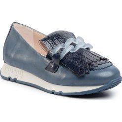 Półbuty HISPANITAS - Kioto HV00123 Jeans. Niebieskie półbuty damskie Hispanitas, bez wzorów, z jeansu, bez obcasa, na płaskiej podeszwie, bez zapięcia. Za 489,00 zł.