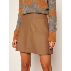 Spódnica trapezowa Marc O'Polo 008 0451 20217. Pomarańczowe spódniczki damskie Marc O'Polo, bez wzorów, mini, trapezowe. Za 429,00 zł.