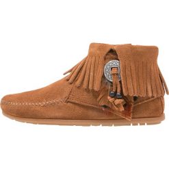 Botki damskie lity: Minnetonka Botki kowbojki i motocyklowe brown