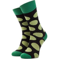Skarpety Wysokie Unisex CUP OF SOX - Czarne Skarpety w Zielone Grochy B Czarny Zielony. Czarne skarpetki damskie Cup of sox, w grochy, z elastanu. Za 24,00 zł.