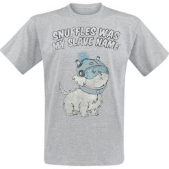 T-shirty męskie: Rick And Morty Snuffles T-Shirt odcienie szarego