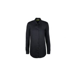 Koszule Versace Jeans B0HQB600. Czarne koszule damskie Versace Jeans, bez wzorów, z jeansu, bez kołnierzyka, bez rękawów. Za 439,00 zł.