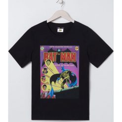 Koszulka z nadrukiem Batman - Czarny. Czarne koszulki damskie Sinsay, s, z nadrukiem, bez kołnierzyka, bez rękawów. Za 39,99 zł.