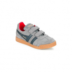 Buty Dziecko Gola Harrier velcro. Niebieskie trampki chłopięce marki Gola, bez wzorów, bez zapięcia. Za 191,20 zł.