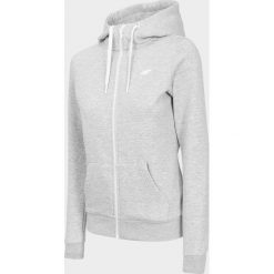 Bluza damska BLD300 - szary melanż. Szare bluzy damskie 4f, bez wzorów, z bawełny, bez rękawów, bez kaptura. Za 139,99 zł.
