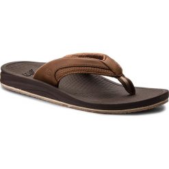 Japonki NEW BALANCE - M6080BR Brązowy. Pomarańczowe klapki męskie New Balance, bez wzorów, ze skóry. W wyprzedaży za 99,00 zł.