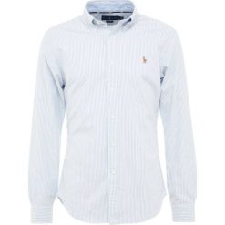 Polo Ralph Lauren OXFORD SLIM FIT Koszula blue/white. Szare koszule męskie slim marki Polo Ralph Lauren, l, z bawełny, button down, z długim rękawem. Za 419,00 zł.