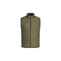 Kurtki pikowane Jack Jones CHALECO CHICO. Zielone kurtki męskie Jack & Jones, s, bez wzorów, bez kaptura. Za 269,44 zł.
